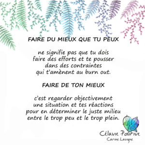 FAIRE DE SON MIEUX