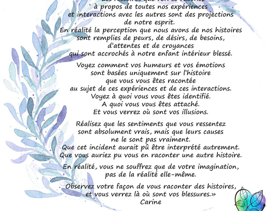 LES HISTOIRES QUE L’ON SE RACONTE