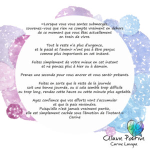RIEN N'EST PLUS IMPORTANT QUE CET INSTANT