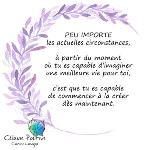 PEU IMPORTE LES ACTUELLES CIRCONSTANCES