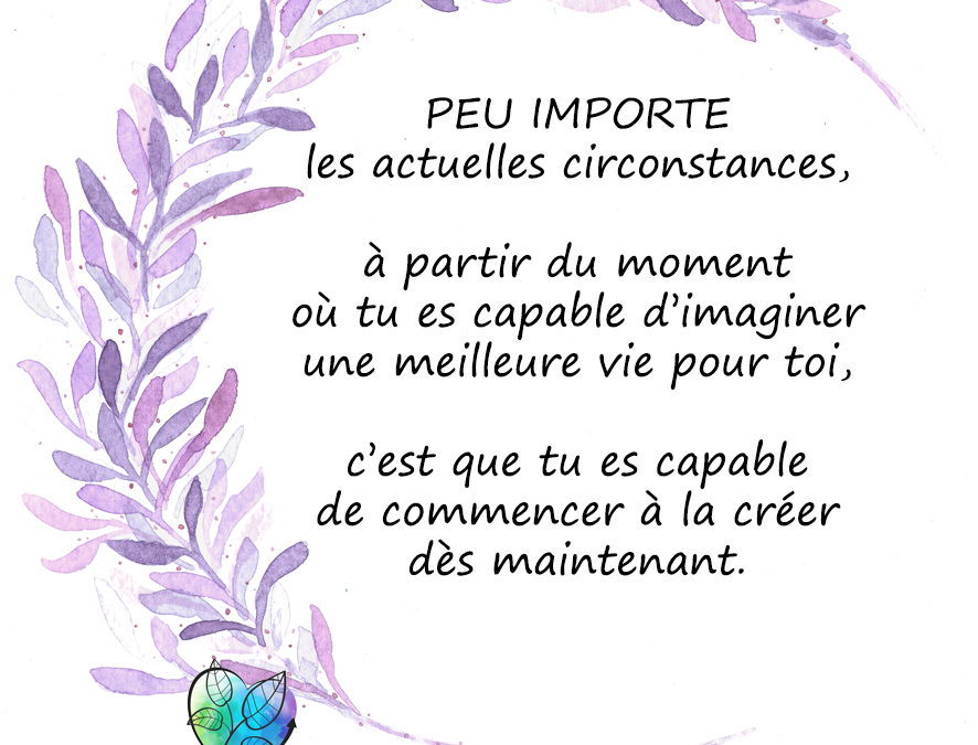 PEU IMPORTE LES ACTUELLES CIRCONSTANCES