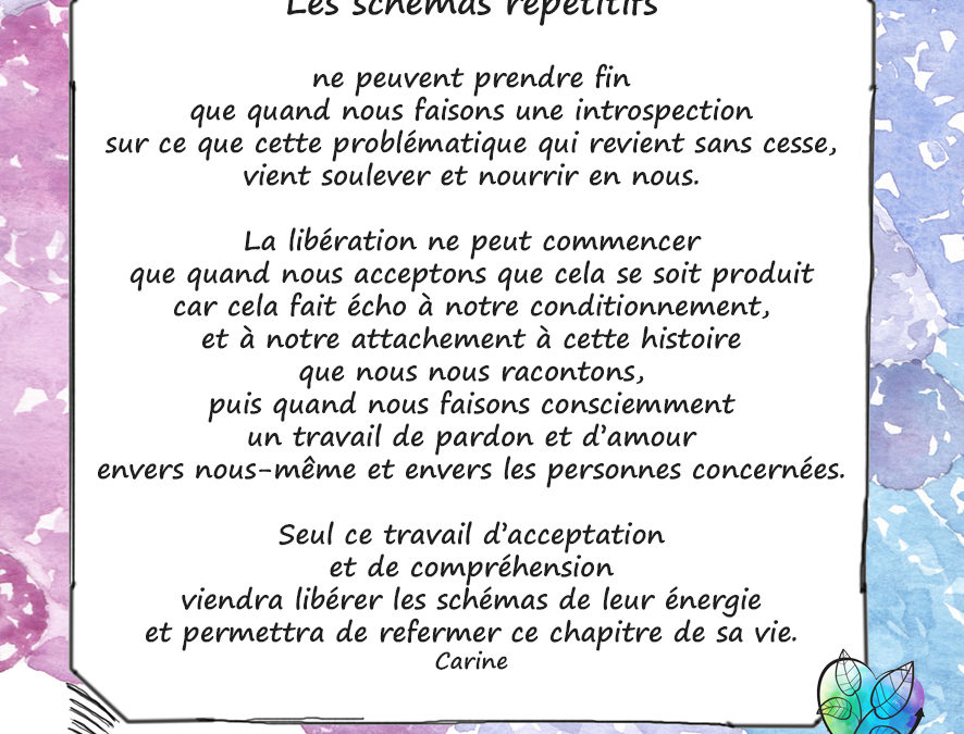 LES SCHEMAS REPETITIFS