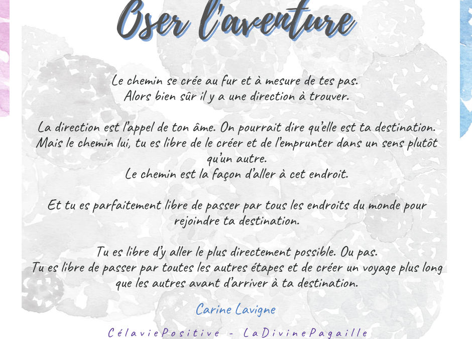 OSER L’AVENTURE