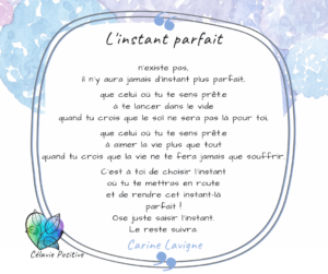 L'INSTANT PARFAIT